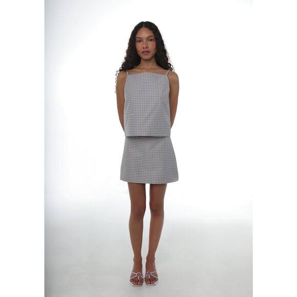 Sandy Liang Juice Skirt In Picnic Gingham - 2 - Picture 4 of 7